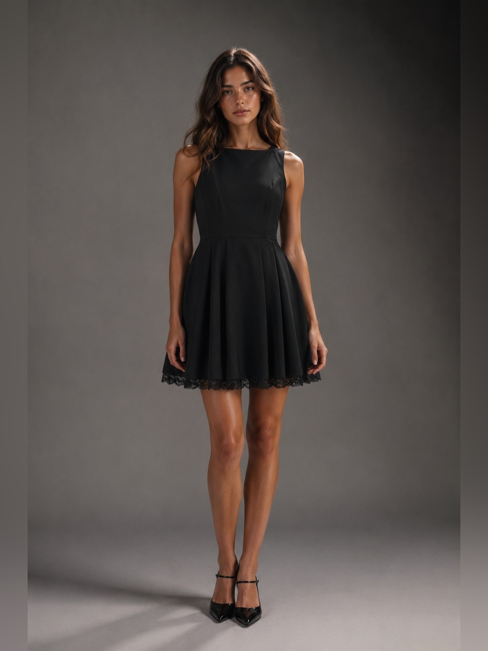 Jason Wu Black Sleeveless Fit-and-Flare Mini Dress